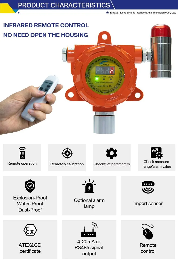 China Nkyf Factory Supply Protection and Explosion-Proof Oxygen Sensor O2 Single Gas Detector