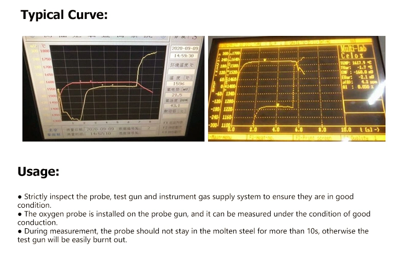 Fast Thermocouple Immersion Probes Manufacturer Oxygen Measurement Probe for Molten Steel