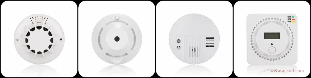 ANSORL Standalone Optical Smoke and Heat Sensor Detector Battery Type