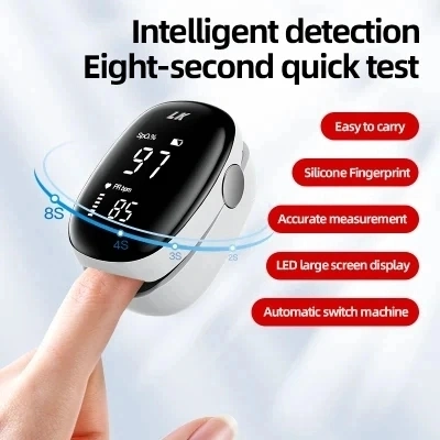Lk85 Pulse Blood Oxygen Detector Heart Rate Measurement Oximeter Finger Clamp Prevent Epidemics Oximetry Blood Oxygen Saturation Monitor Lk85