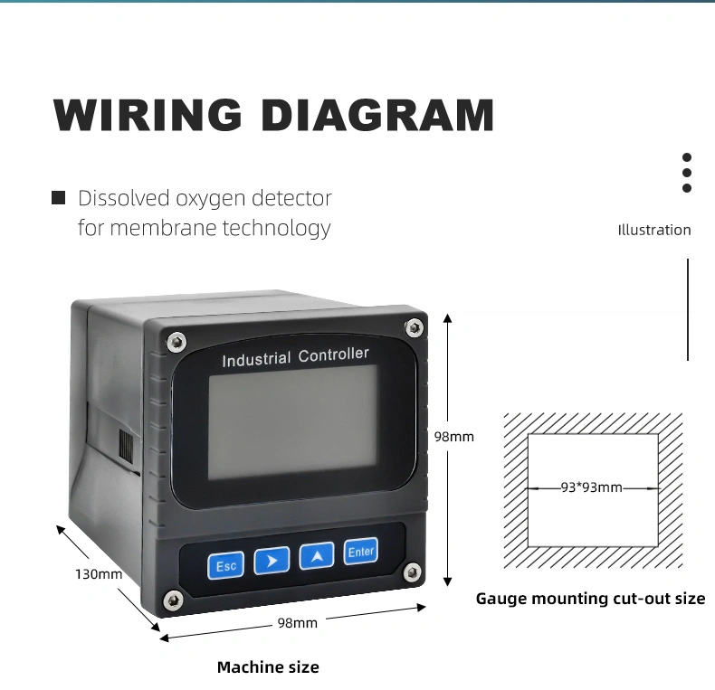 Online Digital CE Certified Polarographic Dissolved Oxygen Meter