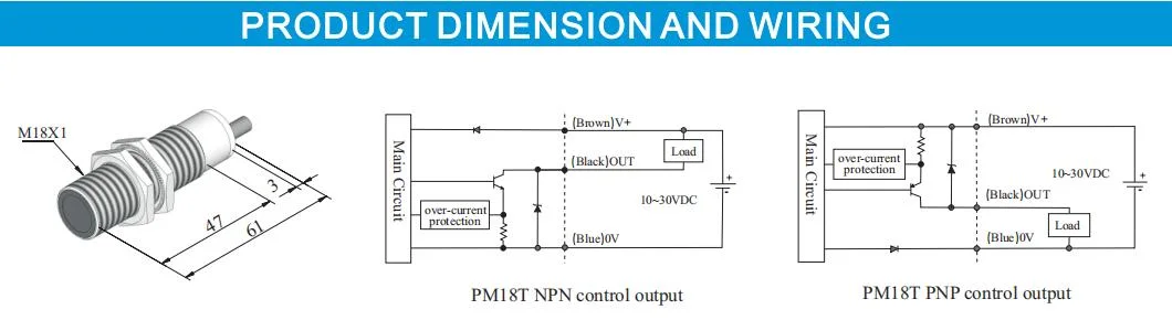 Durable IP67 Opposed Type Optical Sensor, 20m Photo Sensor for High Speed Doors