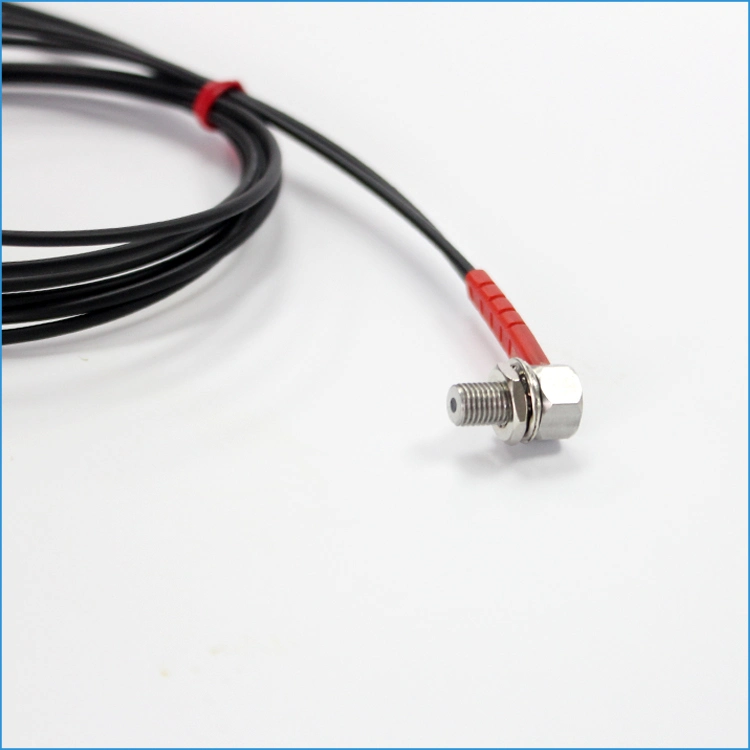 OEM Right-Angle Fiber Optic Sensor M6 with High Accuracy Fiber