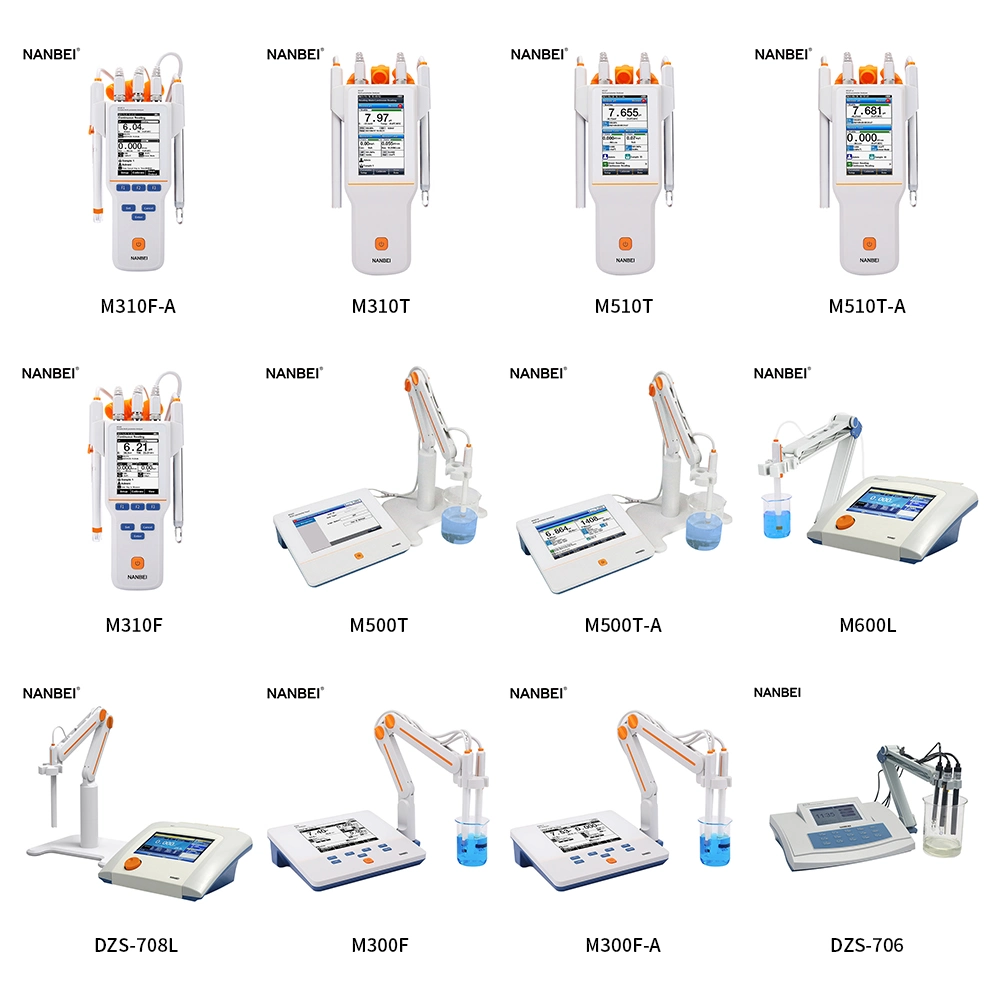 pH Ec TDS Salinity Conductivity Do ISE Temperature Multiparameter Water Quality Analyzer