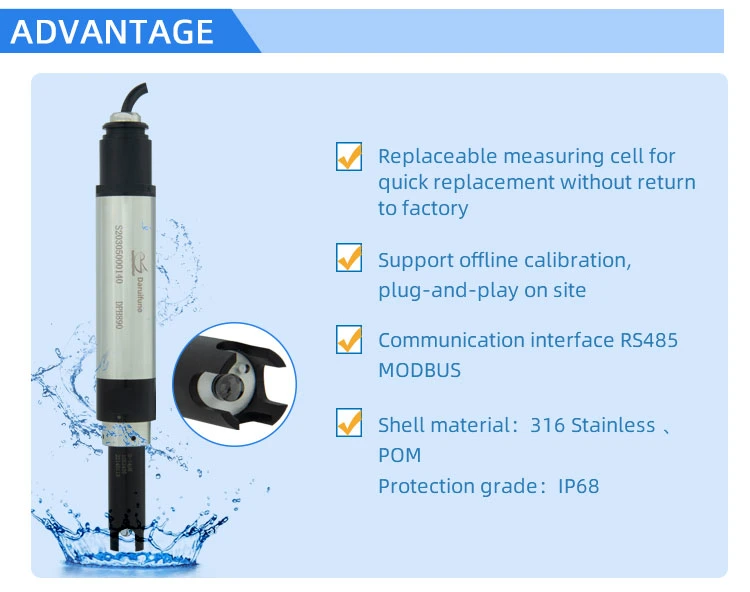 Digital pH ORP Sensor with pH ORP Unit Quick-Change Function