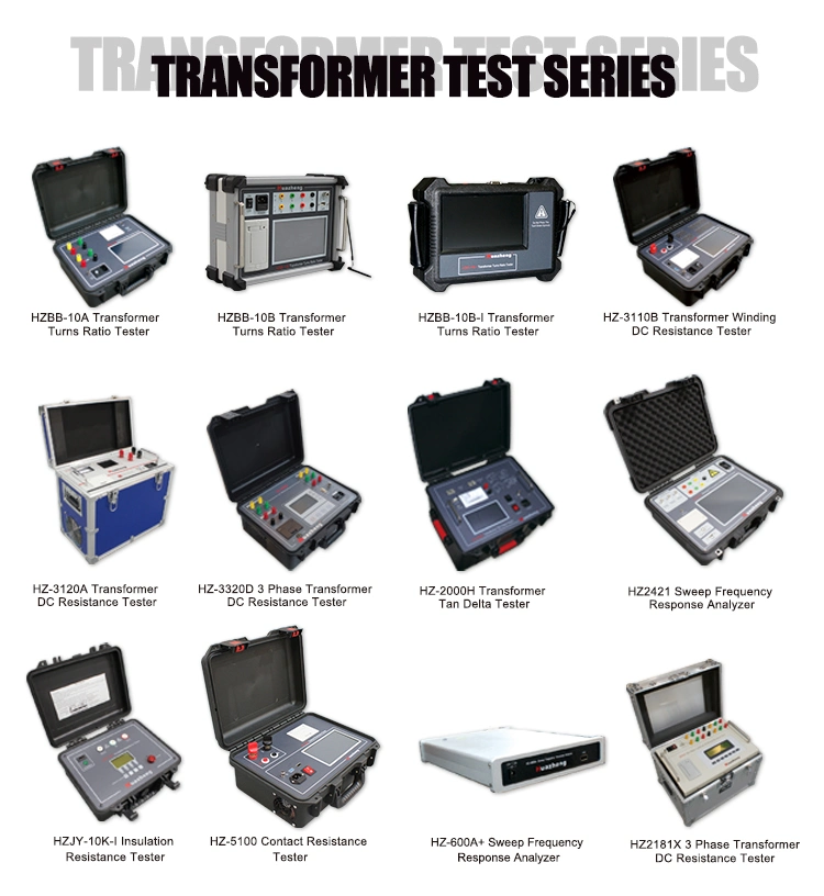 China Manufacturer Portable Sfra Analyzer Transformer Sweep Frequency Response Analysis