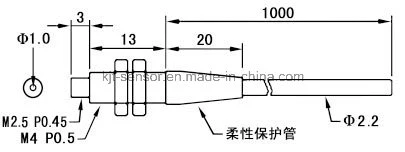 DC M3 M4 M6 Amplifier Through Beam Head Fiber Probe