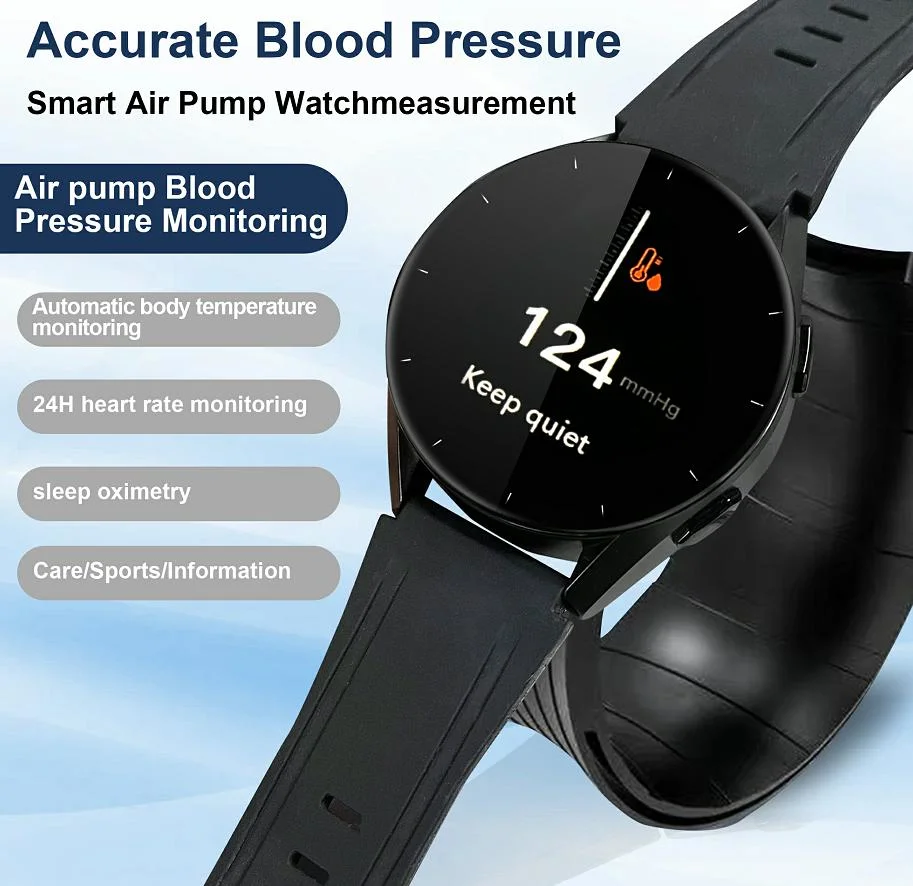 Air Pump Sphygmomanometer Heart Rate Blood Oxygen Monitoring Gri-Watch in The Elderly Smart Wearable Equipment Instrument