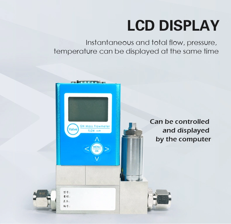 High-Accuracy Flow Sensor Steam, Ammonia Gas, Biogas, Nitrogen Air Flowmeter Variable Area Oxygen Natural Gas Mass Flow Meter