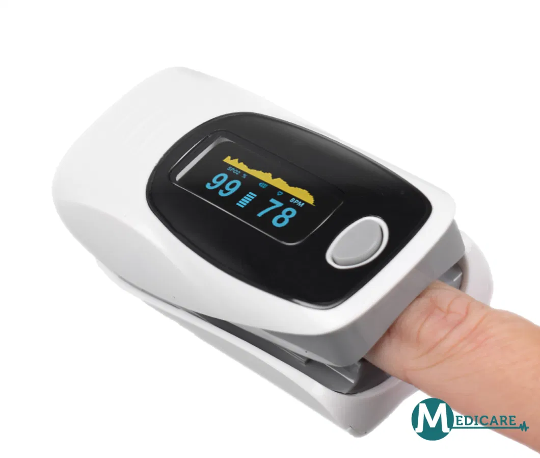 Finger Tip Pulse Oximeter Dual Color OLED Display Oximeter Blood Oxygen Meter