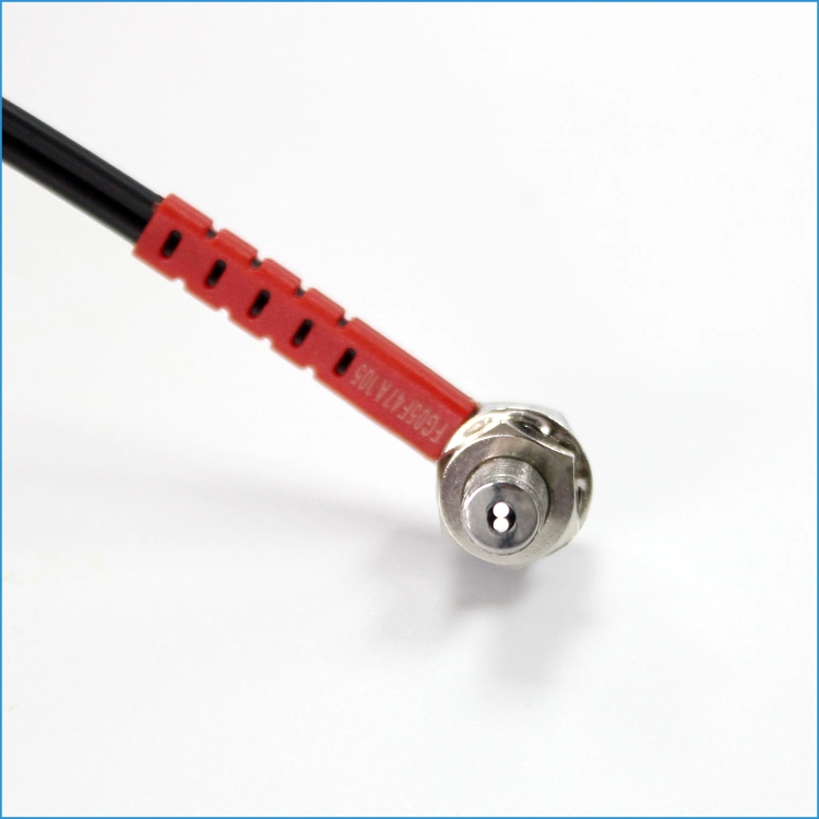 OEM Right-Angle Fiber Optic Sensor M6 with High Accuracy Fiber