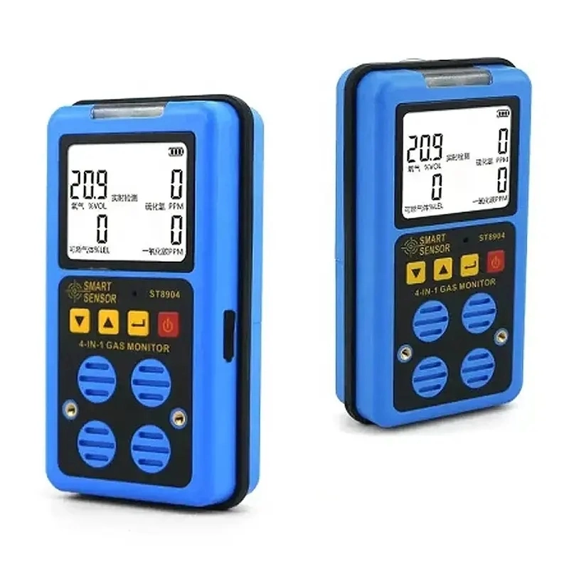 St8904 Portable Gas Analyzer 4-in-1 Harmful Oxygen Gas Detector