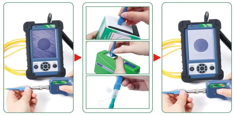 Onefind Wf-600V 400X Fiber Inspection Probe Video Microscope Optic Fiber Inspection Probe with Handheld Display