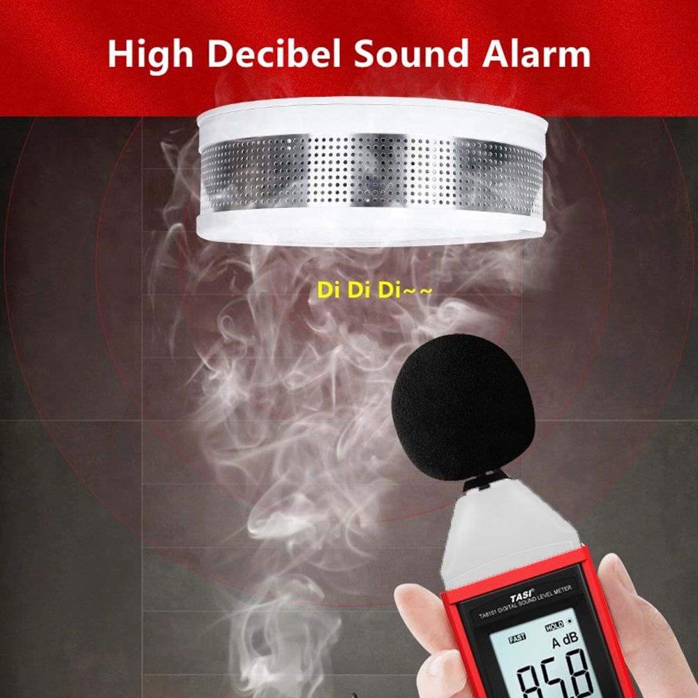 Display Mounted Home Security Fire Alarm Smoke and Carbon Monoxide Co Gas Detector