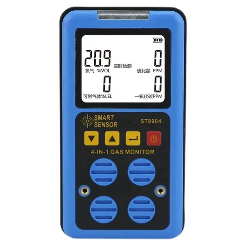 St8904 Portable Gas Analyzer 4-in-1 Harmful Oxygen Gas Detector