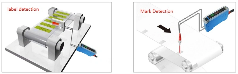 M4 Coaxial Optical Fiber Sensor Position Confirm for Face Mask on Producing