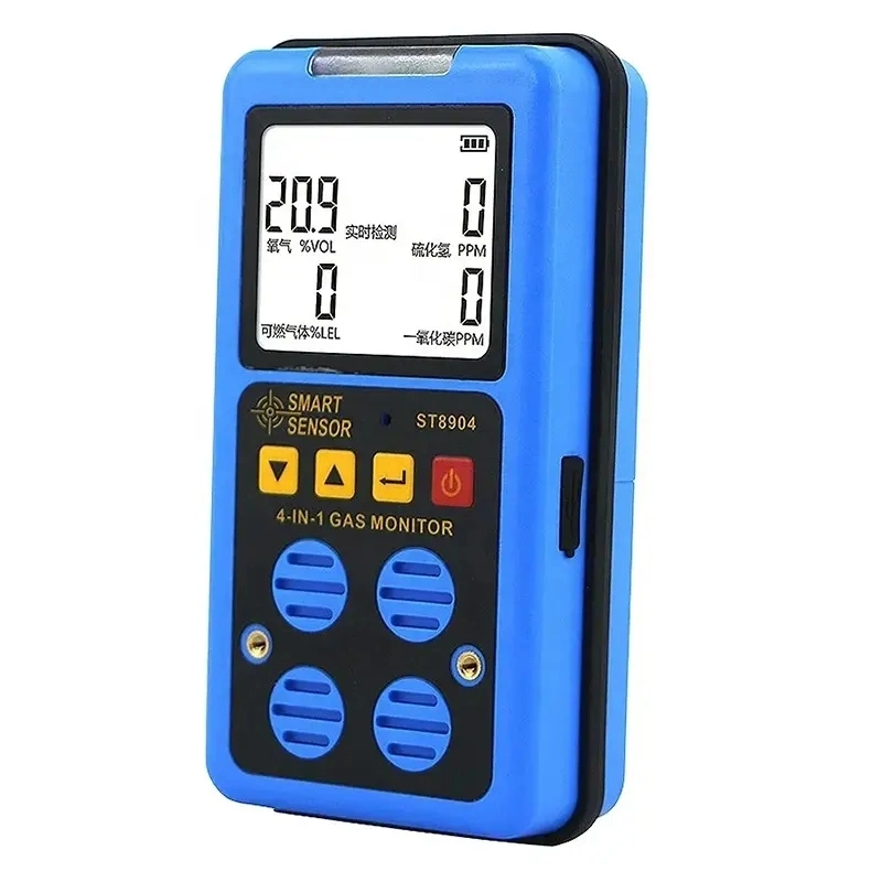 St8904 Portable Gas Analyzer 4-in-1 Harmful Oxygen Gas Detector