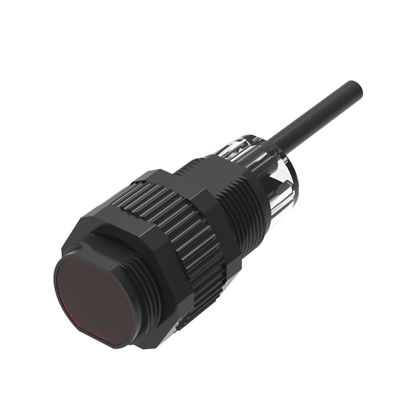Cylindrical Diffuse Reflection M18 Photoelectric Sensor with Red Light