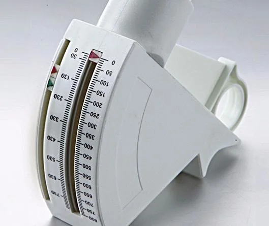 Peak Flow Meter/ Plastic Medical Portable Disposable Spirometer Peak Flow Meter