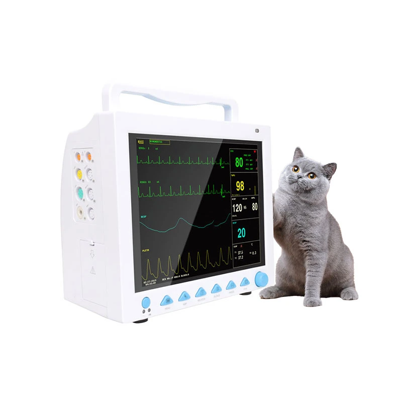 Portable 8-Inch Big Screen Multiparameter Veterinary Monitor