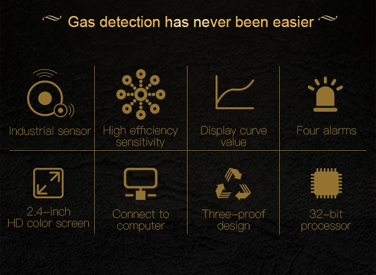 Boean Personal Portable Ozone Gas 4 Gas Detectors Hf Detector Microwave Leakage Detector IP Testing Equipment Water Pipe Sensor