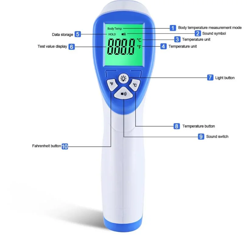 Digital Infrared Thermometer Non Contact Thermometer Gunsample Available