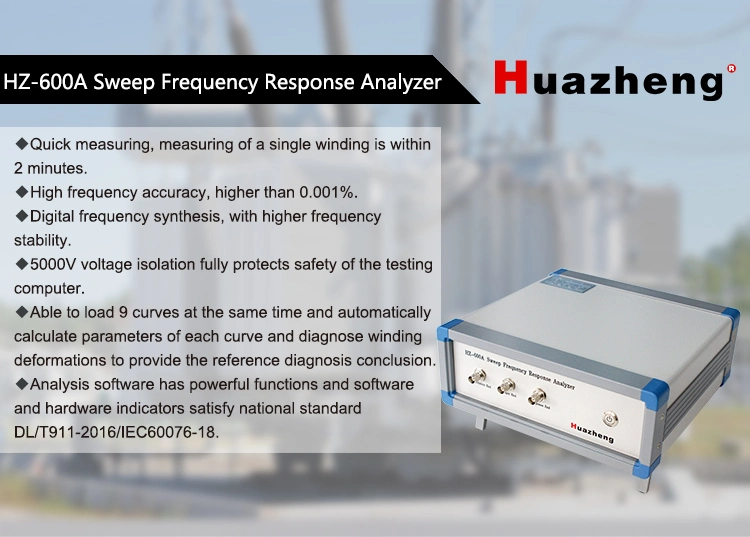 HZ-600A Transformer Winding Deformation Analysis Sfra Sweep Frequency Response Analyzer