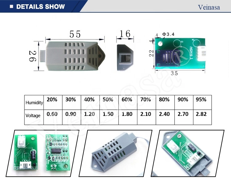 Hrtm030 3.3V 5V Power Supply Temperature Sensor RS485 Temperature Humidity Sensor RS485 Temperature Sensor