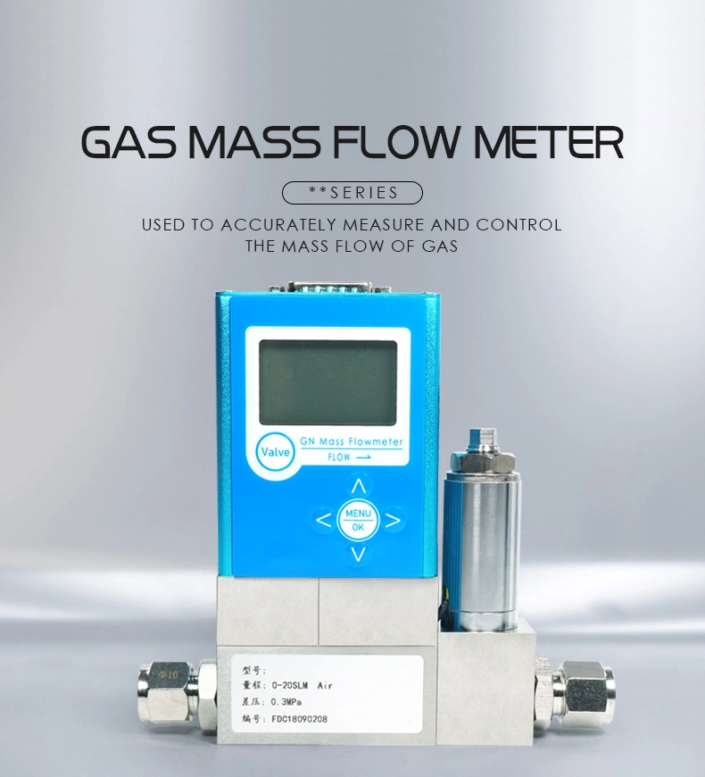Pulse Output Turbine Flowmeter Gas Liquid Vortex Flowmeter Digital Analog Oxygen Gas Mass Flow Controller Air Flow Meter