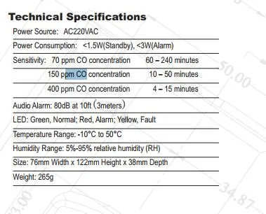 Natural Gas Detector Coal Gas Leak Sensor for Home Security