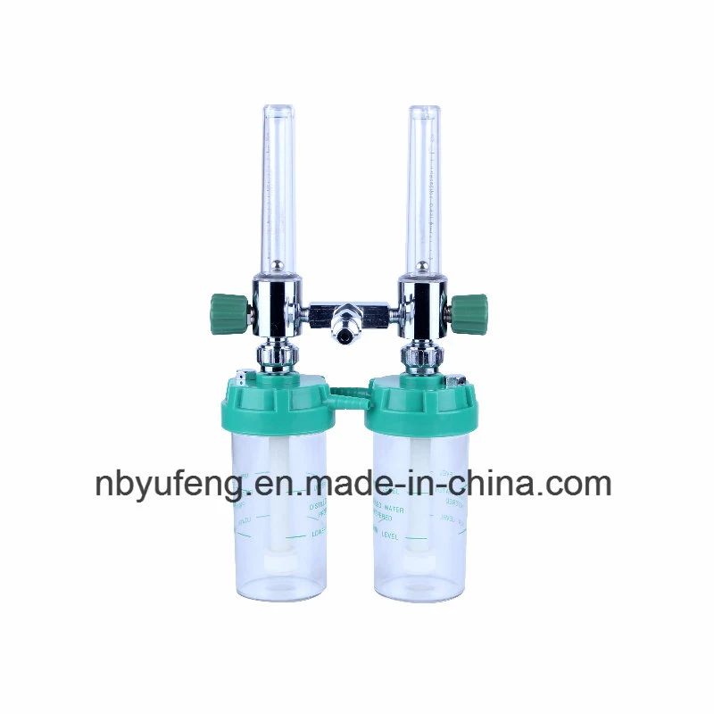 Double /Twin Low Price on Sale Medical Oxygen Flow Meter with Ce