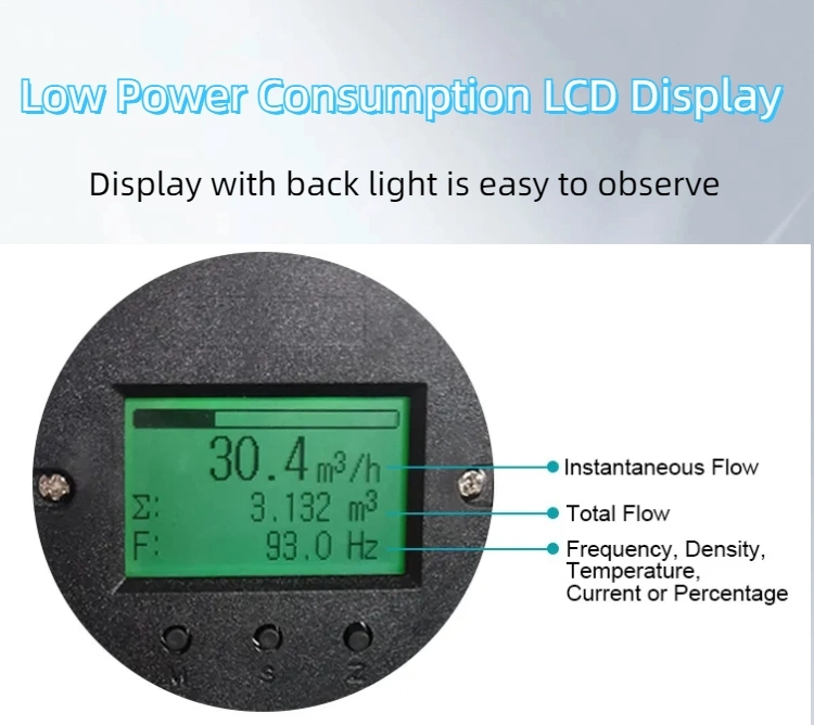 Manufacture Calibration Digital High Temperature Compressed Air Oxygen Gas Vortex Flow Meter