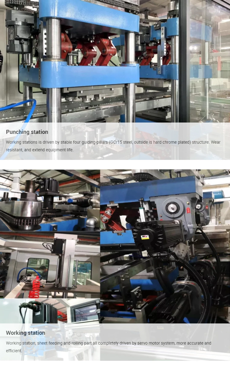 Four Station Quick-Die Change System Thermoforming Machine