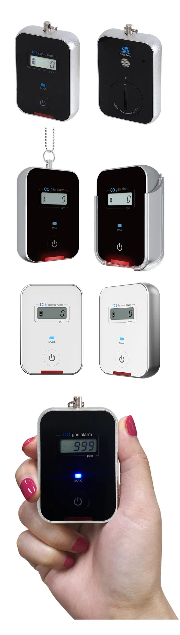 Compact Size Small Carbon Monoxide Alarm/Monitor/Detector, SA-V1000 Co Gas Alarm