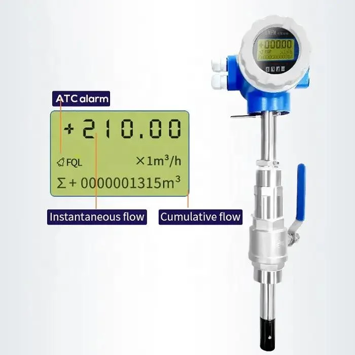 Factory Sale Cheap Air Oxygen Thermal Mass Flowmeter Meter