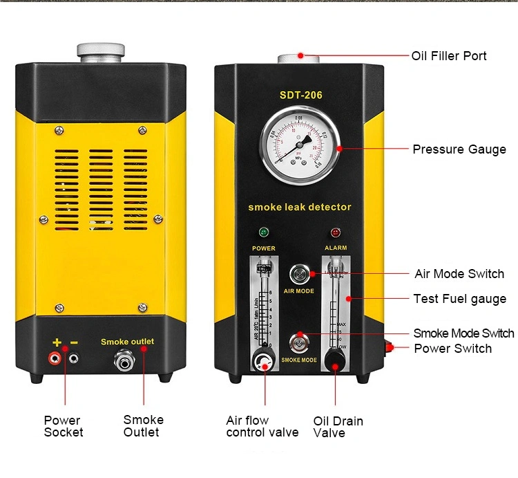 Diagnostic Tools Engine Compression Tester Car Smoke Detector Tester Gas Leak Detector