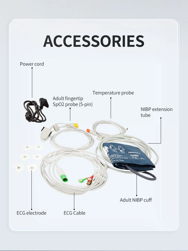 Real Manufacturer Contec Cms6000 FDA CE Medical Equipment Vital Sign Patient Monitor