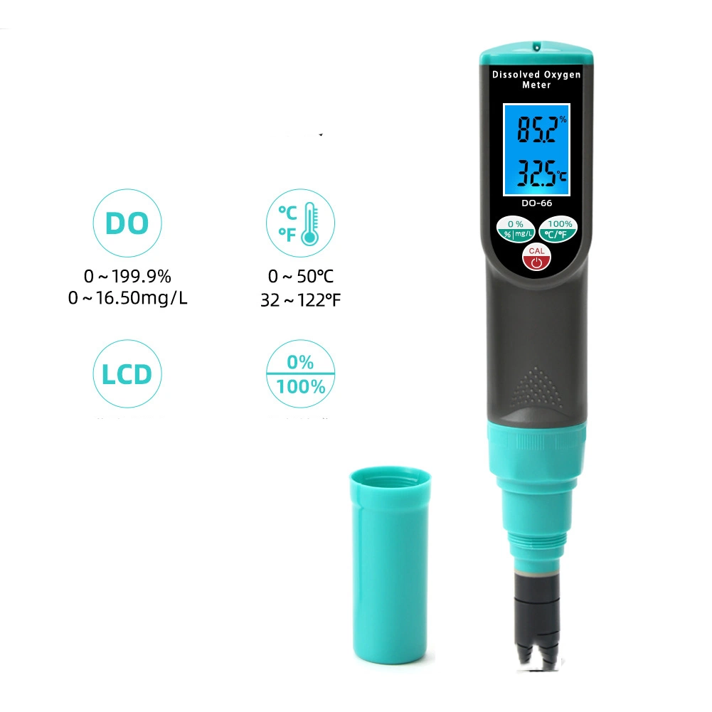 Dissolved Oxygen Meter Detector 0-199.9% Do-66