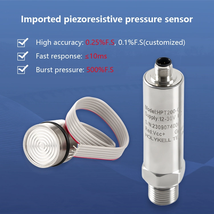 Accurate 4~20madc Absolute Water Tank Hydraulic Custom Design Piezoresistive Pressure Sensor