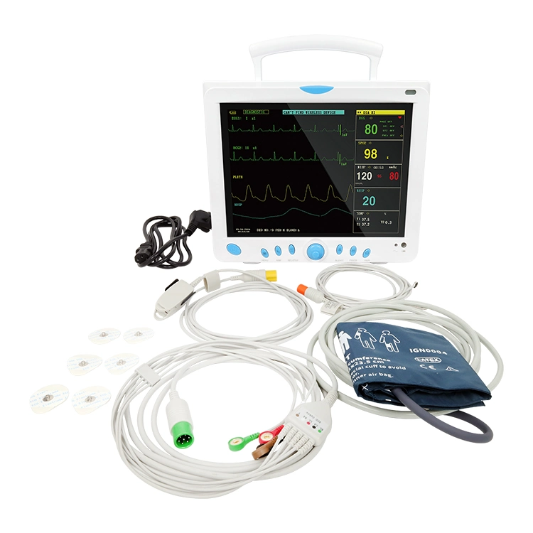 Cms9000 Sphygmomanometer Clinic ICU Multi-Parameter Patient Monitor
