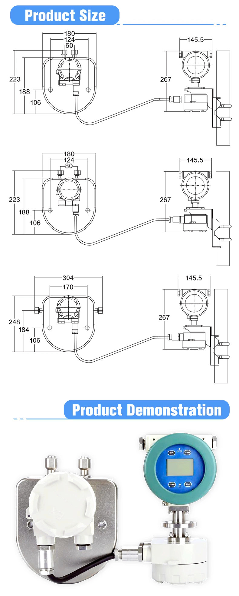 Good Price Digital Coriolismass Flow Meter for Oxygen /Hydrogen /Nitrogen Gas