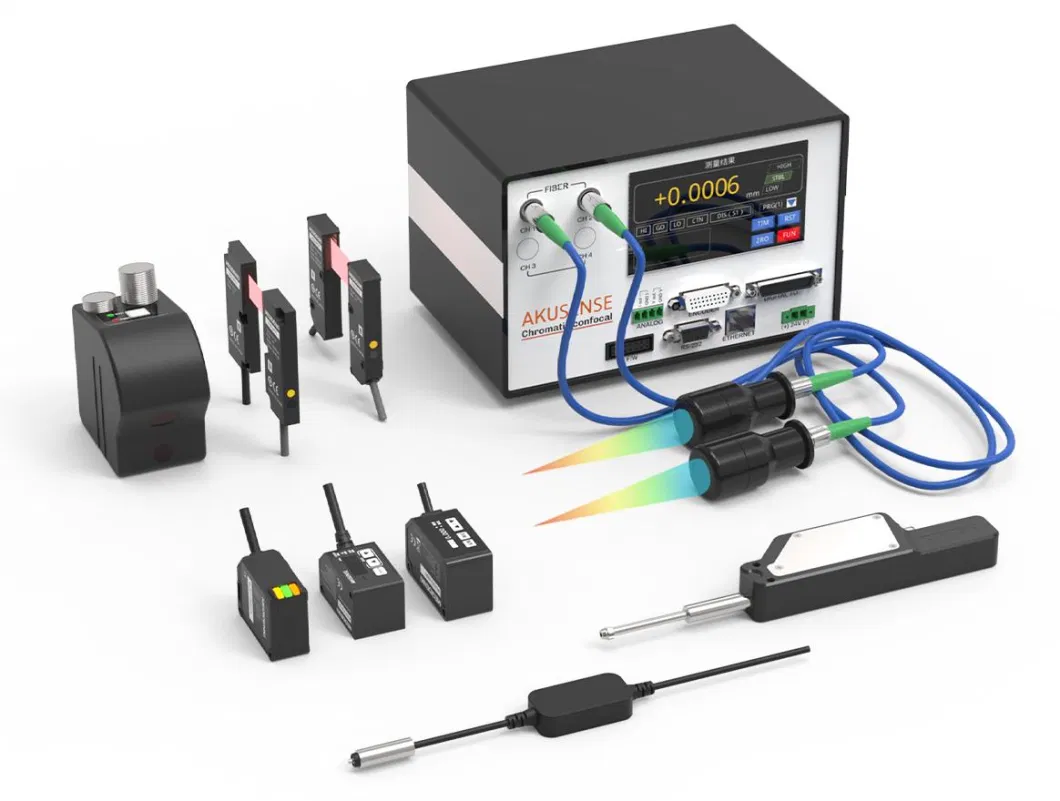 Triangulation Diffuse Reflection Laser Displacement Sensor with Controller Built-in