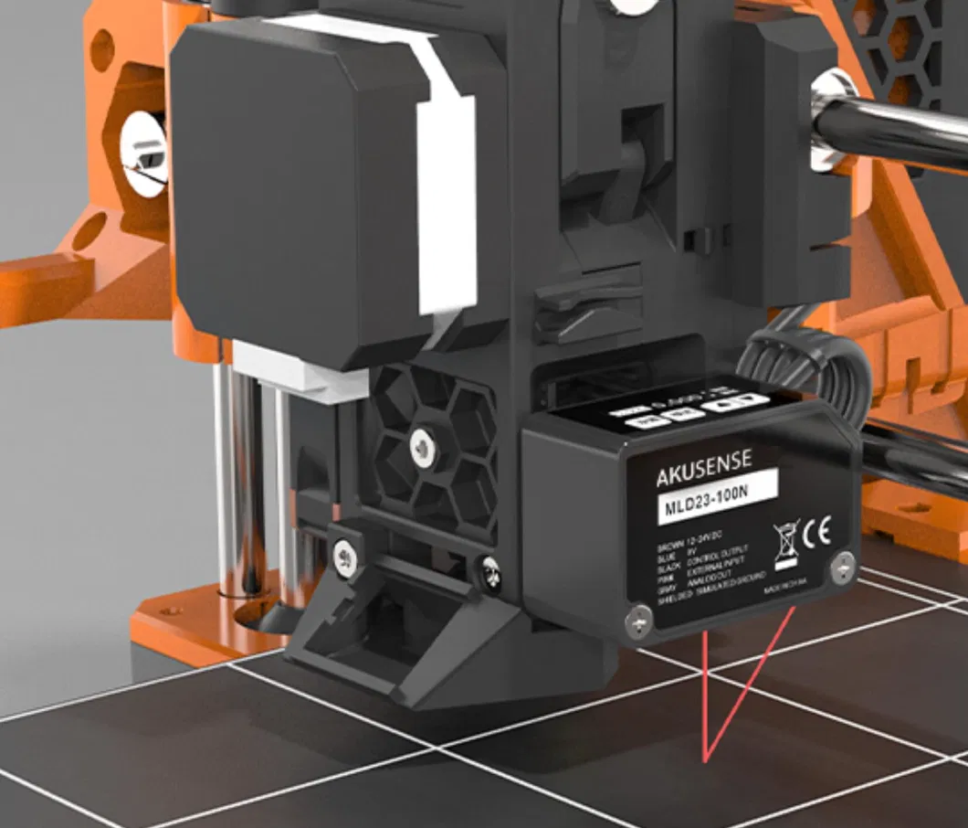 Triangulation Diffuse Reflection Laser Displacement Sensor with Controller Built-in