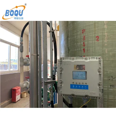 Installazione cella a flusso Boqu Dog-3082 e scatola a prova di esplosione Exd Misurazione dell&prime;industria petrolchimica analisi online dell&prime;ossigeno disciolto