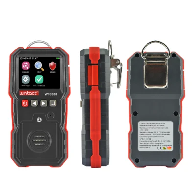 Rilevatore di gas portatile per O2, misuratore di gas, monitor di ossigeno con display a colori Wt8800