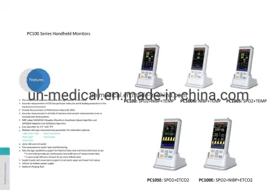 Pulsossimetro portatile portatile per uso veterinario PC100 per pazienti con segni vitali Monitor