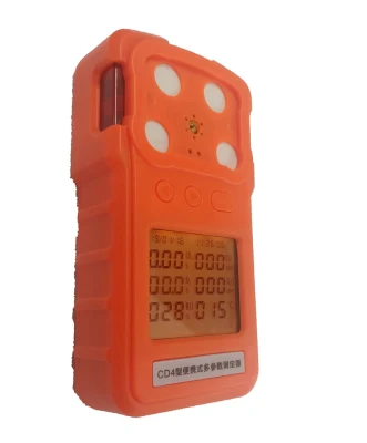 CD4 rilevatore portatile multiparametro di gas metano, ossigeno, monossido di carbonio e solfuro di idrogeno, CH4, O2, H2S, dispositivo di rilevamento della concentrazione di gas Co