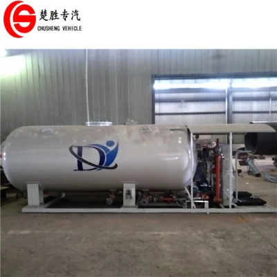 Mini stazione di riempimento gas di cottura 2.5t serbatoio GPL Skid 5000L Stazione di rifornimento GPL 5 m3 GPL