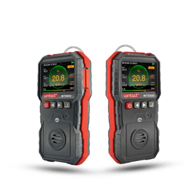  Rilevatore di gas portatile per O2, misuratore di gas, monitor di ossigeno con display a colori Wt8800