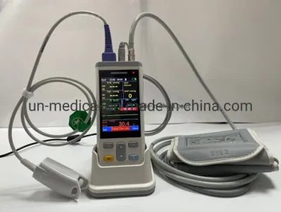 Pulsossimetro portatile portatile per uso veterinario PC100 per pazienti con segni vitali Monitor